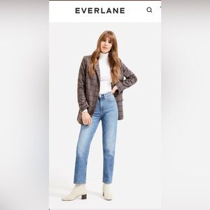 Everlane, Super Straight Jean, medium wash, size 26